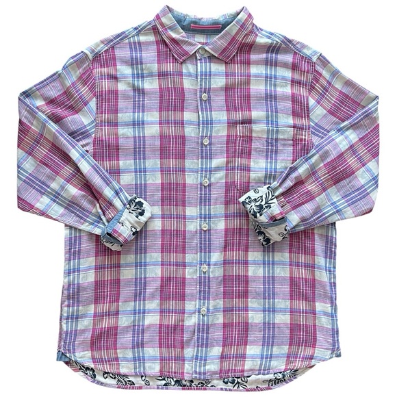 Tommy Bahama Other - Tommy Bahama - Palapa Plaid Button Down Tropical - Size L